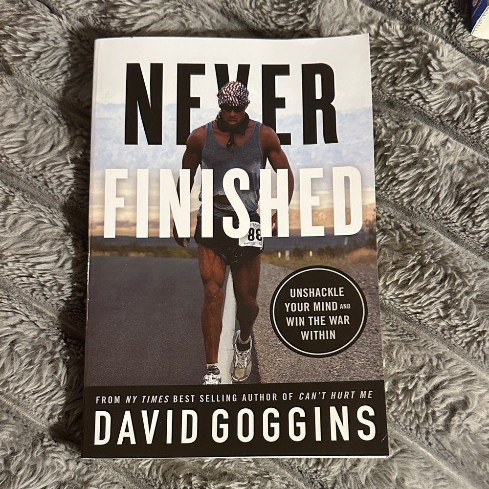 Never Finished Book by David Goggins- Brand new